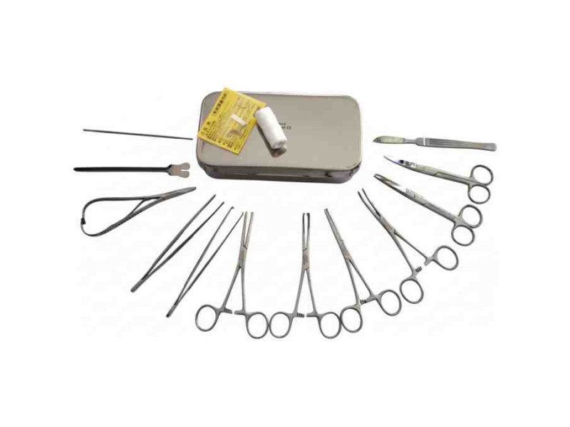 Trusă de mică chirurgie din inox – set complet instrumentar chirurgical