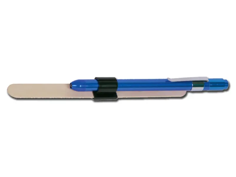 Lanternă diagnostic tip stilou LED Delta Gima – inox culoare azul