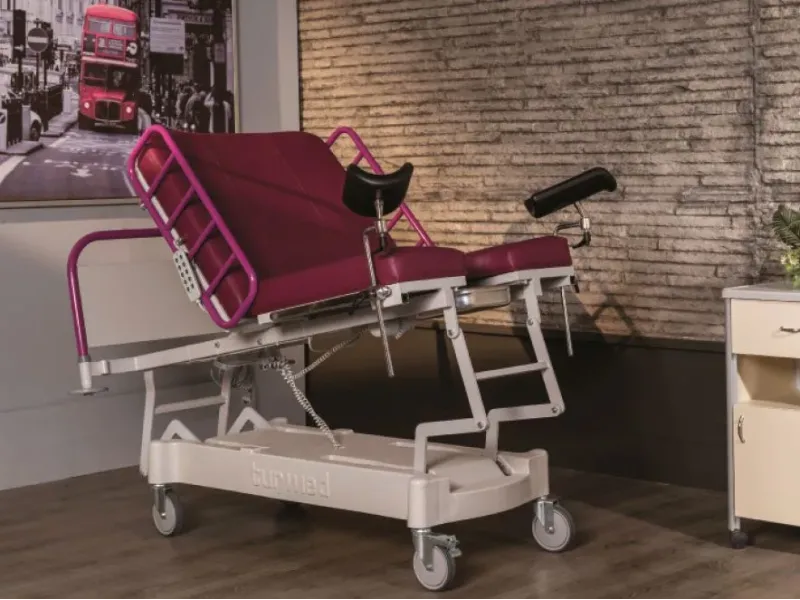 Pat spital electric cu 3 motoare – Pat obstetrică-ginecologie profesional