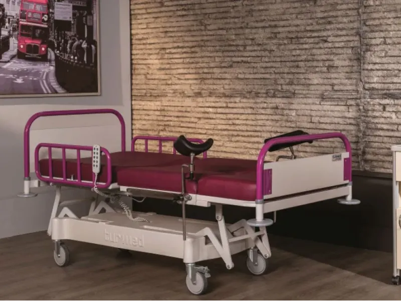 Pat spital electric cu 3 motoare – Pat obstetrică-ginecologie profesional