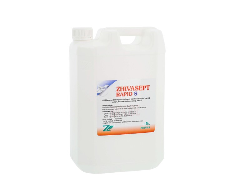 ZHIVASEPT RAPID S Flacon 750 ml cu pulverizator – Dezinfectant rapid pentru suprafețe