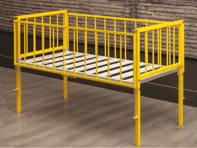 Pat pediatric din metal TM 2204 – Laterale ajustabile – Pentru spitale și clinici – TDN MEDICAL SRL