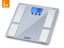 Set 5 bucăți – Cântar analiză corporală KERN MFB 150K100S05 (Germania), 182 kg, BMI și compoziție corporală