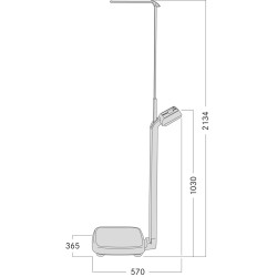 Cantar personal profesional KERN MPE 200K-1HEM (Germania) – 250 kg, functie BMI, aprobat pentru uz medical