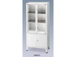 Dulap pentru medicamente si instrumente cu doua compartimente suprapuse, usi securizate