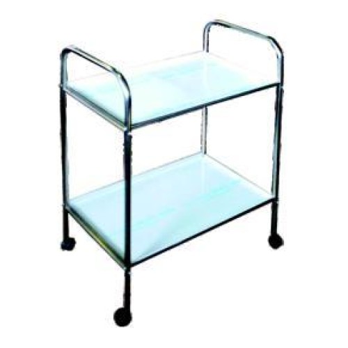Masuta instrumentar: 60x40x80(h) cu 2 boluri pentru pansamente