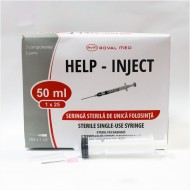 Seringa de unica folosinta 50ml cu ac / SERINGA 50 ML LOCK CU AC PENTRU INFUSOMAT - cutie 25 buc