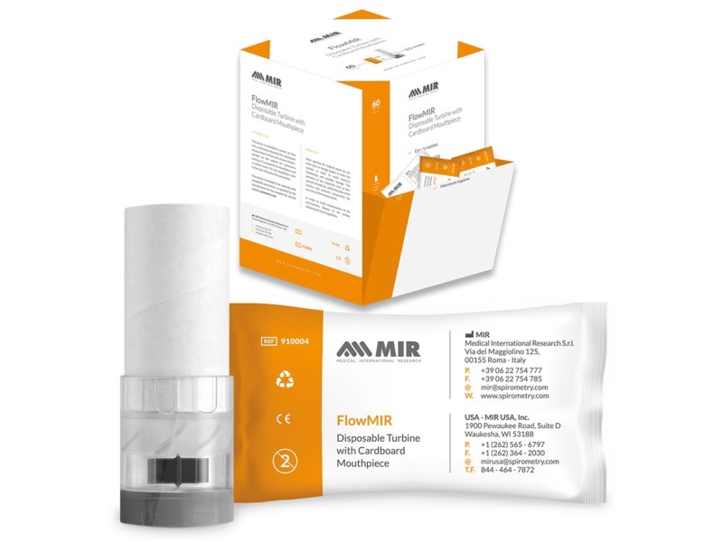 Turbine de unica folosinta FlowMIR pentru spirometre MIR
