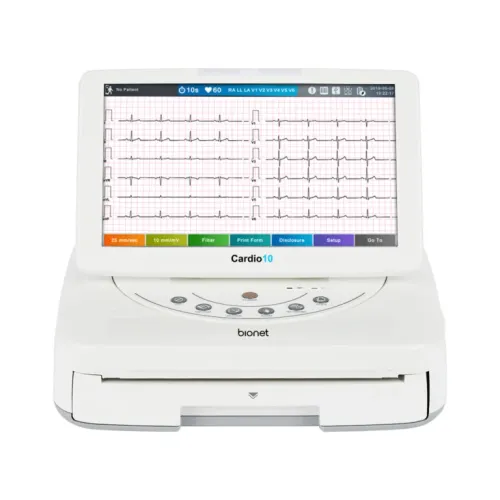 Electrocardiograf Cardio10 cu 12 canale, spirometru optional Electrocardiograf Cardio10 cu 12 canale, spirometru optional