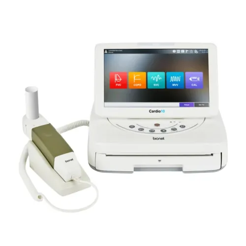 Electrocardiograf Cardio10 cu 12 canale, spirometru optional Electrocardiograf Cardio10 cu 12 canale, spirometru optional