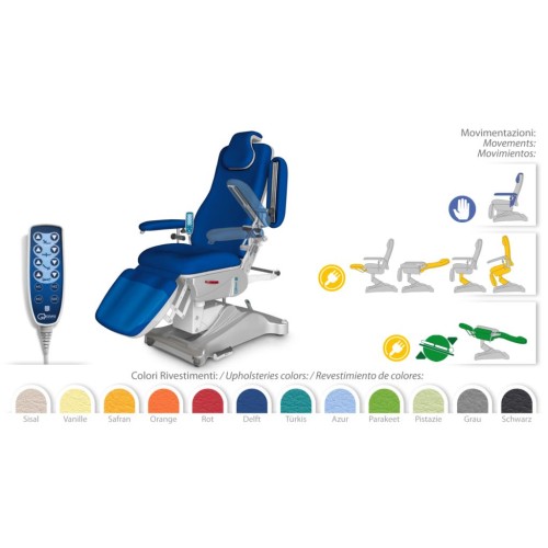 Scaun electric pentru donator de sange si terapie cu inaltime ajustabila