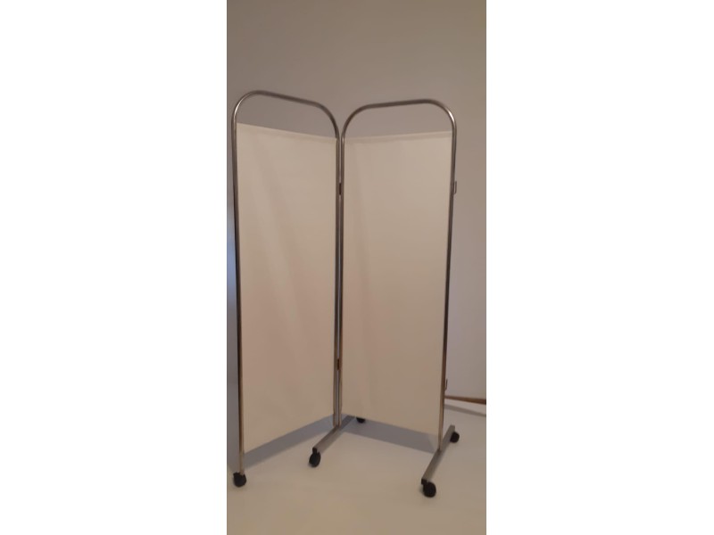 Paravan Medical Cadru Inox cu 2 Segmente – P2