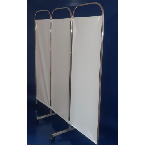 Paravan Medical Cadru Inox cu 3 Segmente – P3