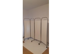Paravan Medical Cadru Inox cu 4 Segmente – P4