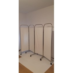 Paravan Medical Cadru Inox cu 4 Segmente – P4
