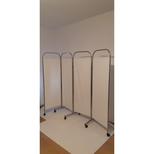 Paravan Medical Cadru Inox cu 4 Segmente – P4
