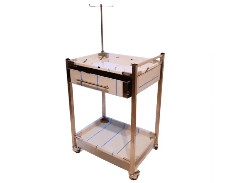 Masă EKG inox cu sertar – TDN-MEKGIS2