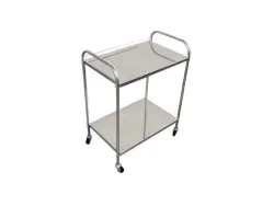 Masă tratament inox cu mânere verticale și 2 blaturi -TDNMT1