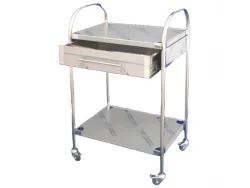 Masă tratament/instrumentar inox cu sertar – TDN-MTIS1
