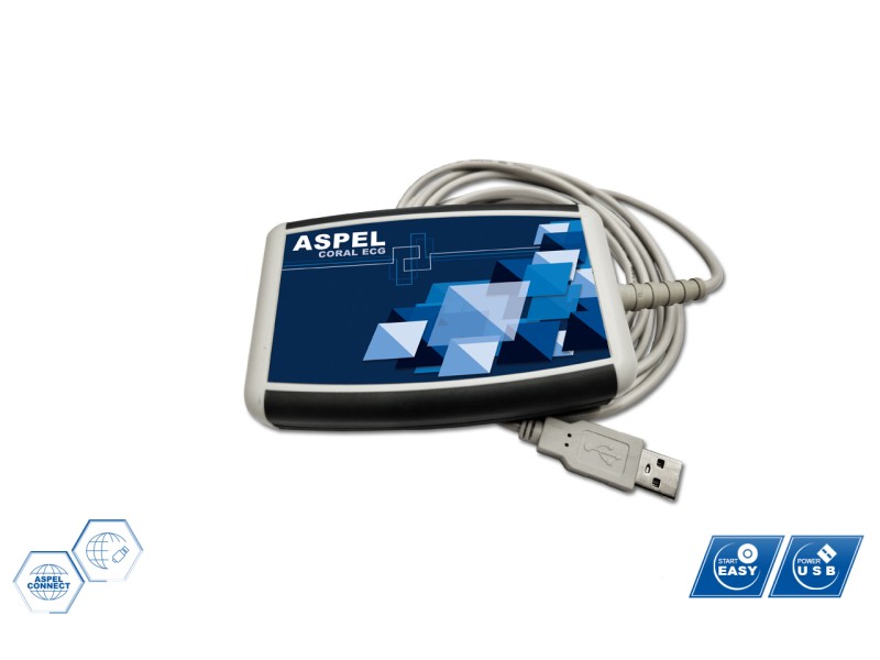 Electrocardiograf ASPEL ECG CORAL v.201A (12-canale PC-based)