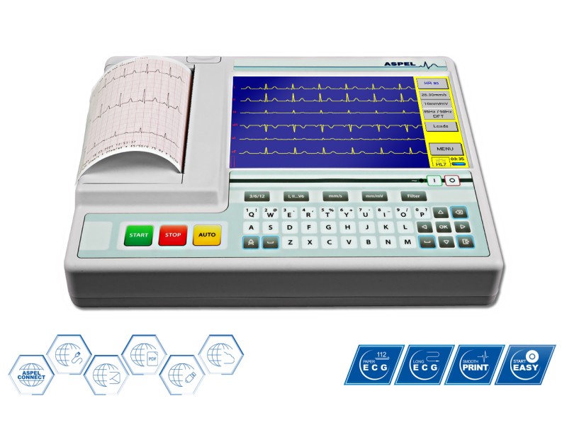 Electrocardiograf ASCARD Grey v.07.305 – 12 canale portabil