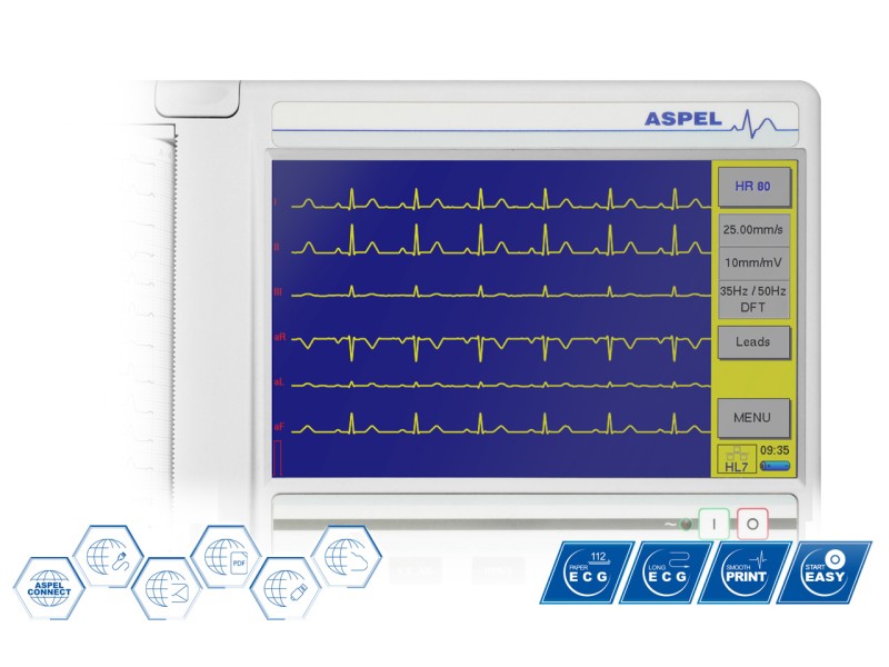 Electrocardiograf ASCARD Grey v.07.305 – 12 canale portabil