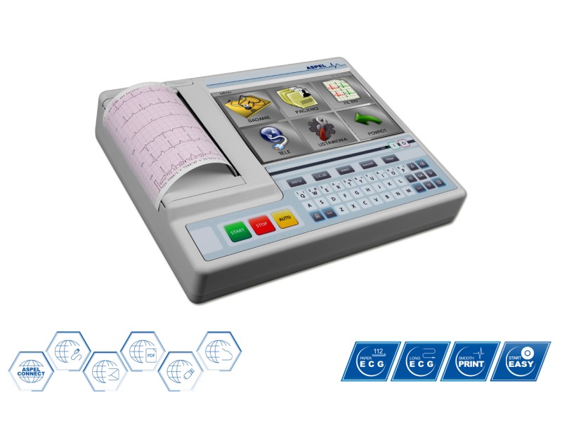 Electrocardiograf ASCARD Grey v.07.305 – 12 canale portabil