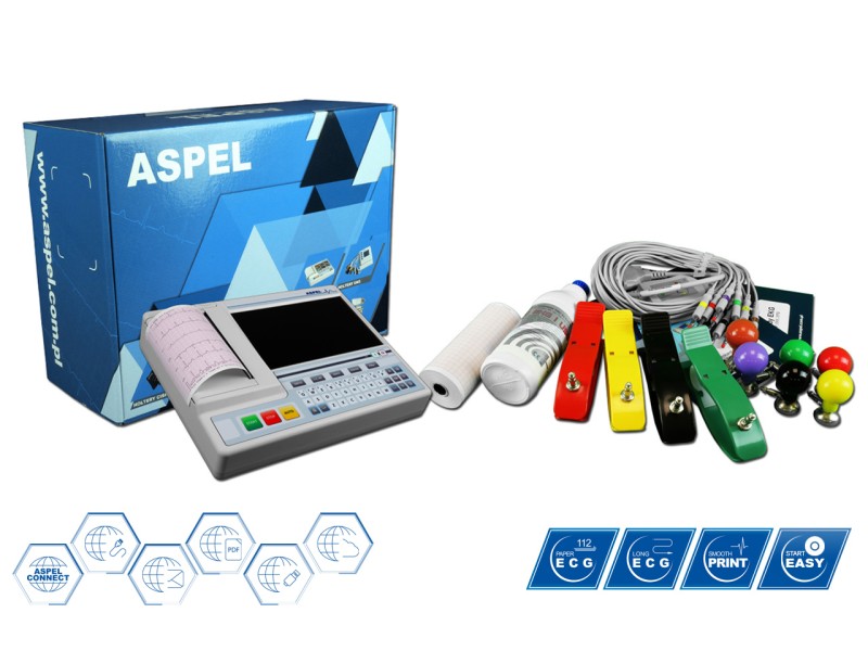 Electrocardiograf ASCARD Grey v.07.305 – 12 canale portabil