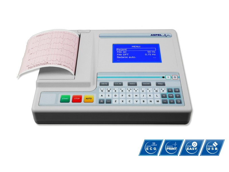 ASPEL ECG MINT v.07.301 – Electrocardiograf (1 / 3 / 6 canale)