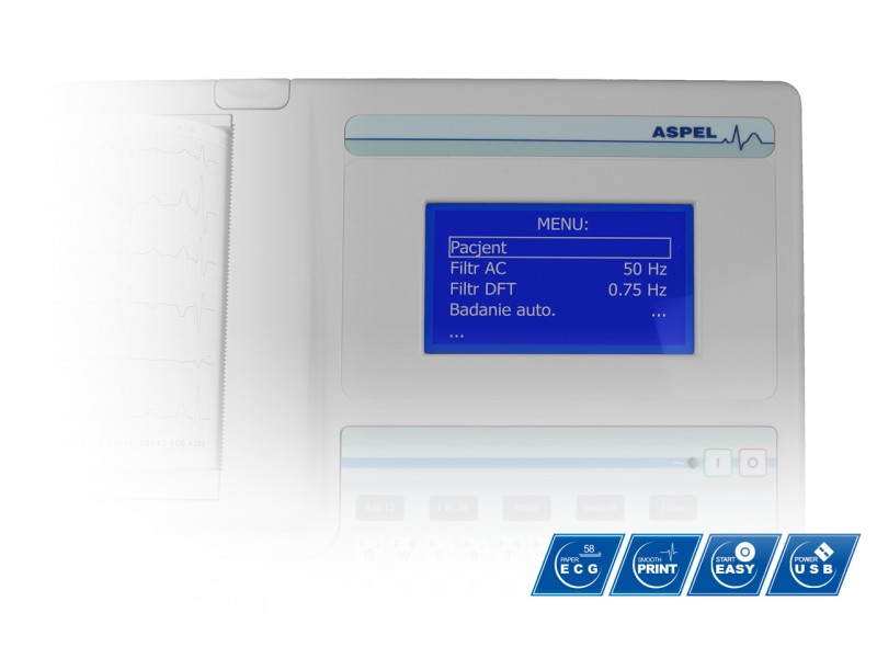 ASPEL ECG MINT v.07.301 – Electrocardiograf (1 / 3 / 6 canale)