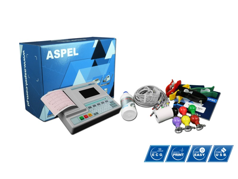 ASPEL ECG MINT v.07.301 – Electrocardiograf (1 / 3 / 6 canale)