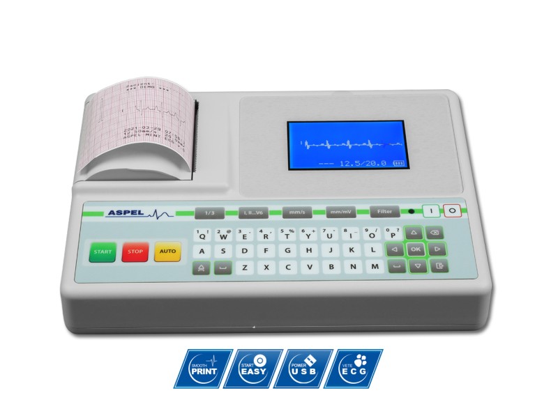 Electrocardiograf veterinar ASPEL Mint v.07.102W