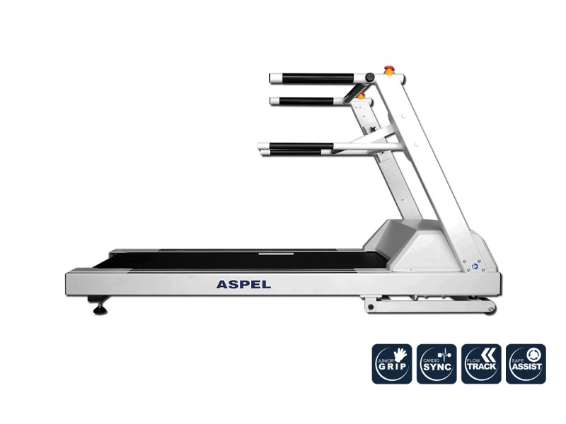 Bandă de alergare medicală ASPEL TRM-612 v.702DP cu balustradă pediatrică