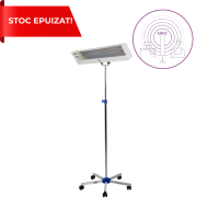 Dispozitiv UV-C LBA 2X55W pe stativ mobil cromat