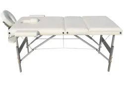 Canapea de masaj  pliabila din aluminiu cu o sectiune rabatabila