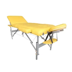Canapea de masaj  pliabila din aluminiu cu o sectiune rabatabila