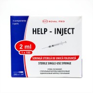 Seringa de unica folosinta 2ml cu ac - cutie 100 buc