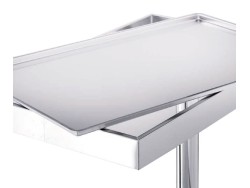 🛏️ M600487 – MASA MAYO HIDRAULICĂ 🇮🇹 Fabricat din oțel inoxidabil de calitate superioară ideal pentru utilizare în sălile de operație!