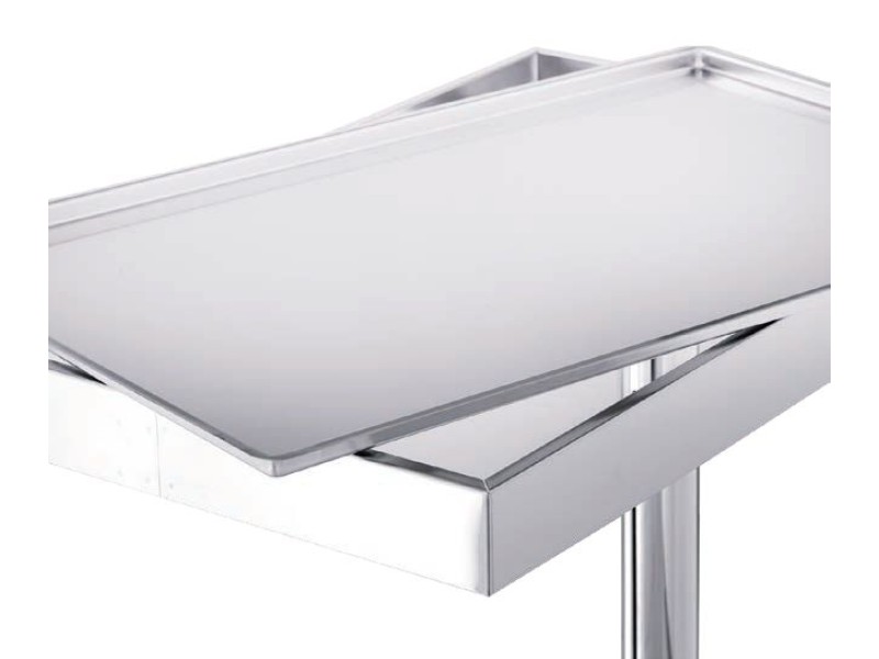 🛏️ M600487 – MASA MAYO HIDRAULICĂ 🇮🇹 Fabricat din oțel inoxidabil de calitate superioară ideal pentru utilizare în sălile de operație!