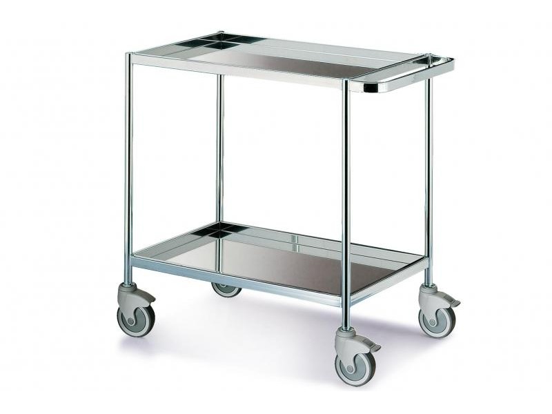 Givas SERVICE TROLLEYS - Carucior inox cu 2 tavi 80x50x87 cm