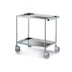 Givas SERVICE TROLLEYS - Carucior inox cu 2 tavi 80x50x87 cm
