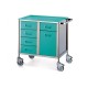 Givas SERVICE TROLLEYS - Carucior inox 5 sertare cu dulap 80x50x87 cm