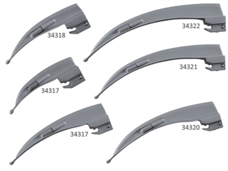 Lame Laringoscop McIntosh GIMA N0-5 ISO 7376 Autoclavabile