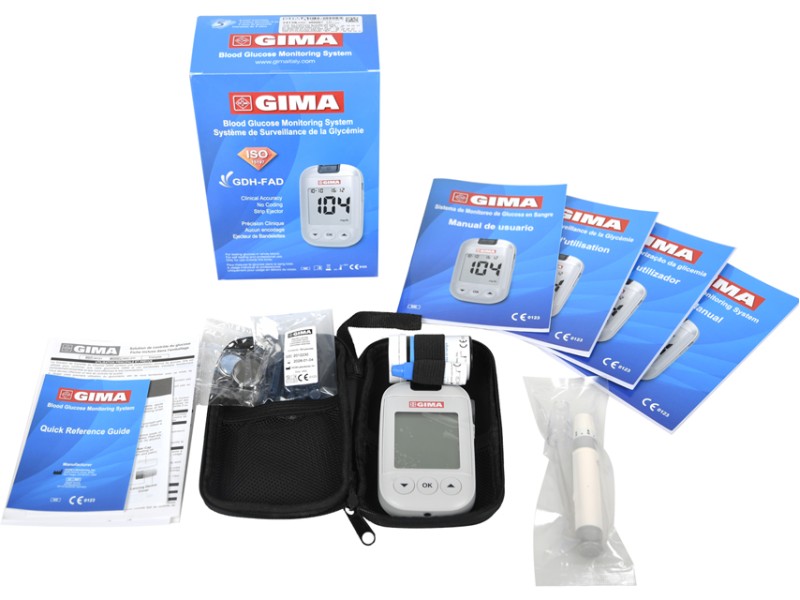 Kit Complet Testare Glicemie GIMA 110 Teste