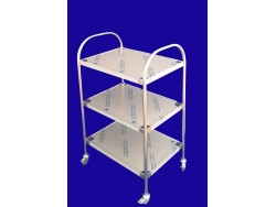 Masă tratament inox cu mânere verticale și 3 blaturi – TDN-MT2