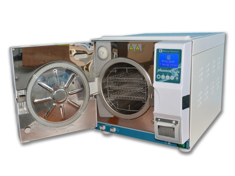 Autoclav medical clasa B Phoenix Blu PRINTER 12 – echipată cu port USB și imprimantă termică integrată