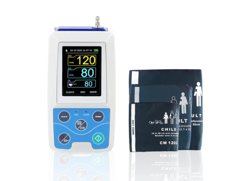 ABPM50 – Holter Tensiune Arterială 24H cu 3 Manșete si software (Copil Adult Adult Mare)