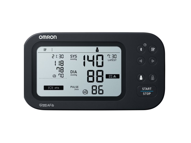 OMRON M7 Intelli IT AFib (HEM-7380T1-EBK) – Tensiometru inteligent cu Bluetooth și detecție AFib