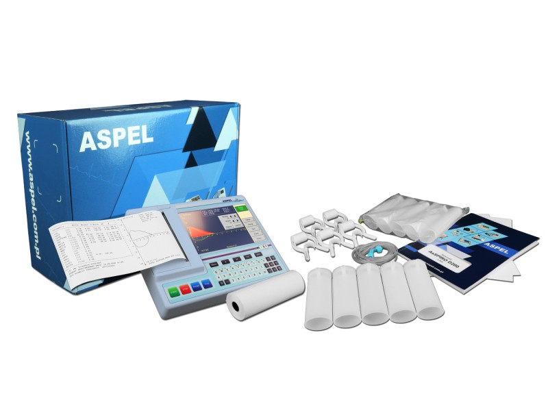 ASPEL SPM SPIRO v.302 – Spirometru digital portabil cu ecran tactil, evaluare funcție pulmonară