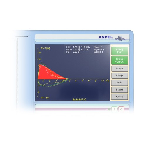 ASPEL SPM SPIRO v.302 – Spirometru digital portabil cu ecran tactil, evaluare functie pulmonara